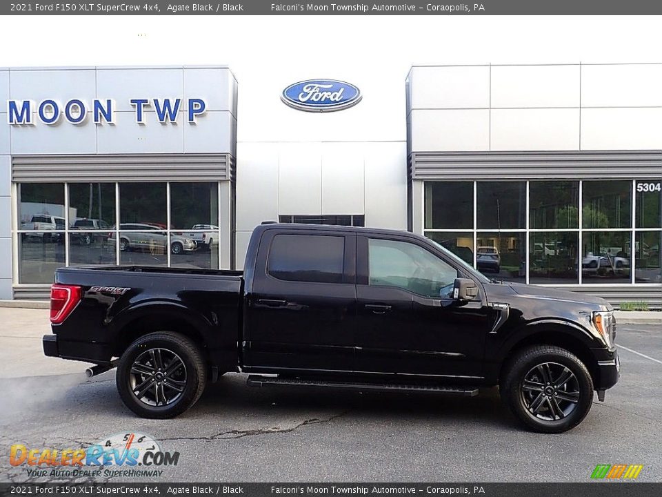 2021 Ford F150 XLT SuperCrew 4x4 Agate Black / Black Photo #1