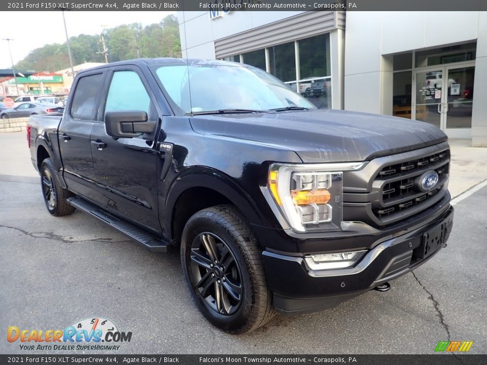 2021 Ford F150 XLT SuperCrew 4x4 Agate Black / Black Photo #9