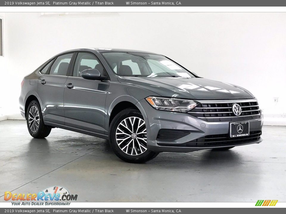 2019 Volkswagen Jetta SE Platinum Gray Metallic / Titan Black Photo #34