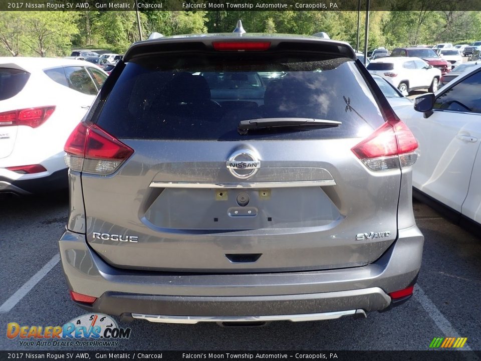 2017 Nissan Rogue SV AWD Gun Metallic / Charcoal Photo #3