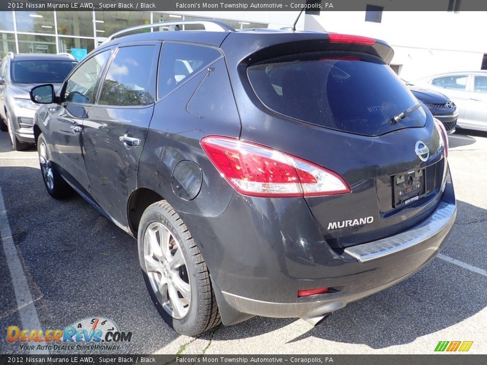 2012 Nissan Murano LE AWD Super Black / Black Photo #2