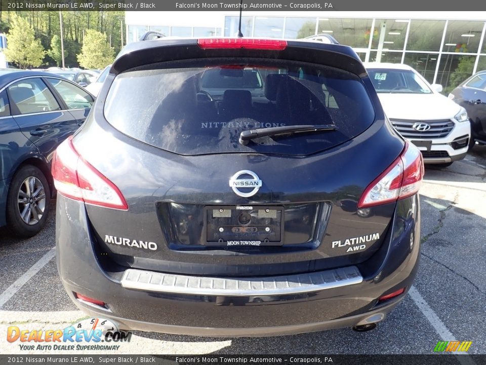 2012 Nissan Murano LE AWD Super Black / Black Photo #3