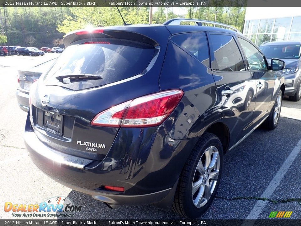 2012 Nissan Murano LE AWD Super Black / Black Photo #4