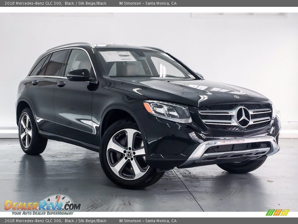 2018 Mercedes-Benz GLC 300 Black / Silk Beige/Black Photo #12