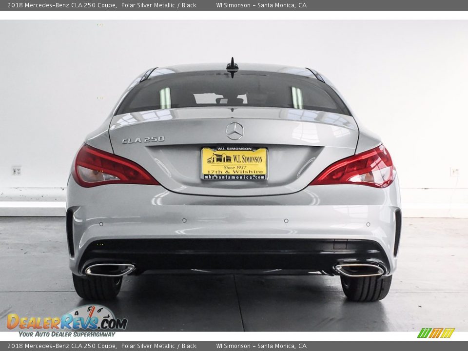 2018 Mercedes-Benz CLA 250 Coupe Polar Silver Metallic / Black Photo #4