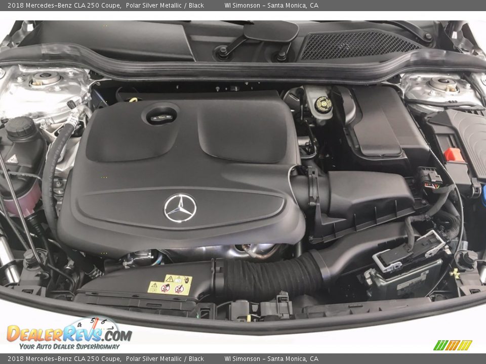 2018 Mercedes-Benz CLA 250 Coupe Polar Silver Metallic / Black Photo #8