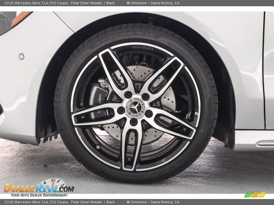 2018 Mercedes-Benz CLA 250 Coupe Polar Silver Metallic / Black Photo #9