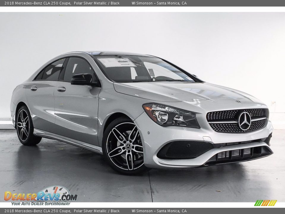 2018 Mercedes-Benz CLA 250 Coupe Polar Silver Metallic / Black Photo #12