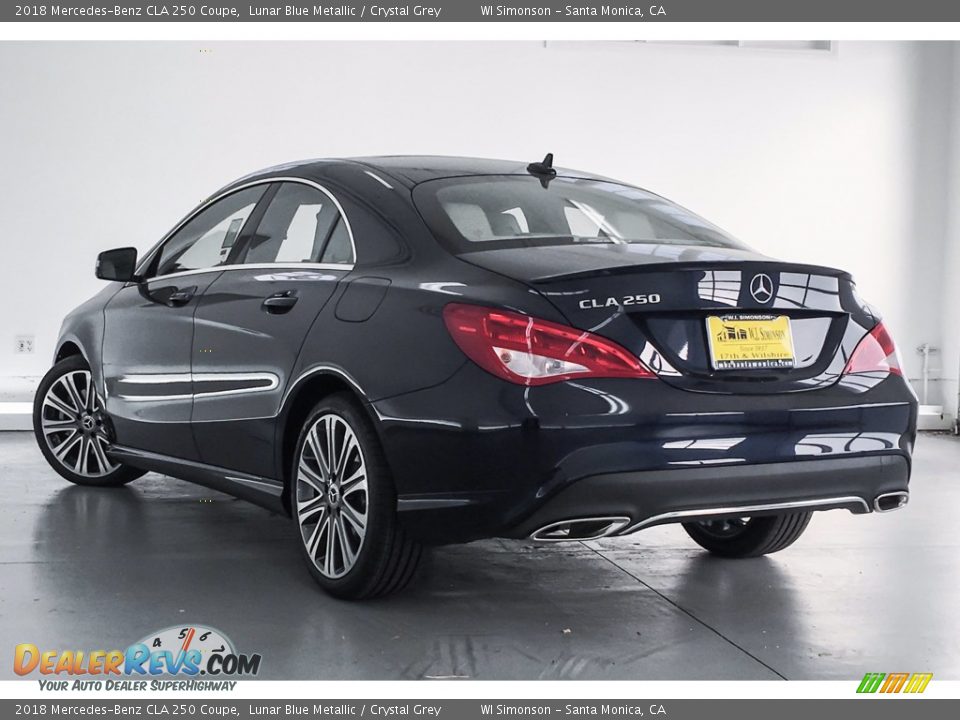 2018 Mercedes-Benz CLA 250 Coupe Lunar Blue Metallic / Crystal Grey Photo #3