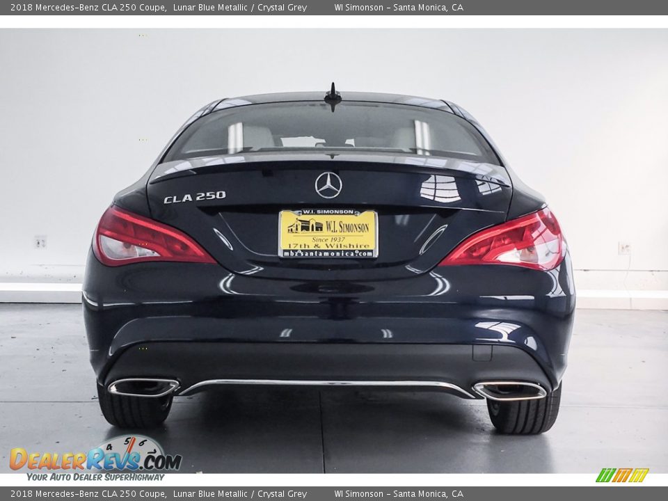 2018 Mercedes-Benz CLA 250 Coupe Lunar Blue Metallic / Crystal Grey Photo #4