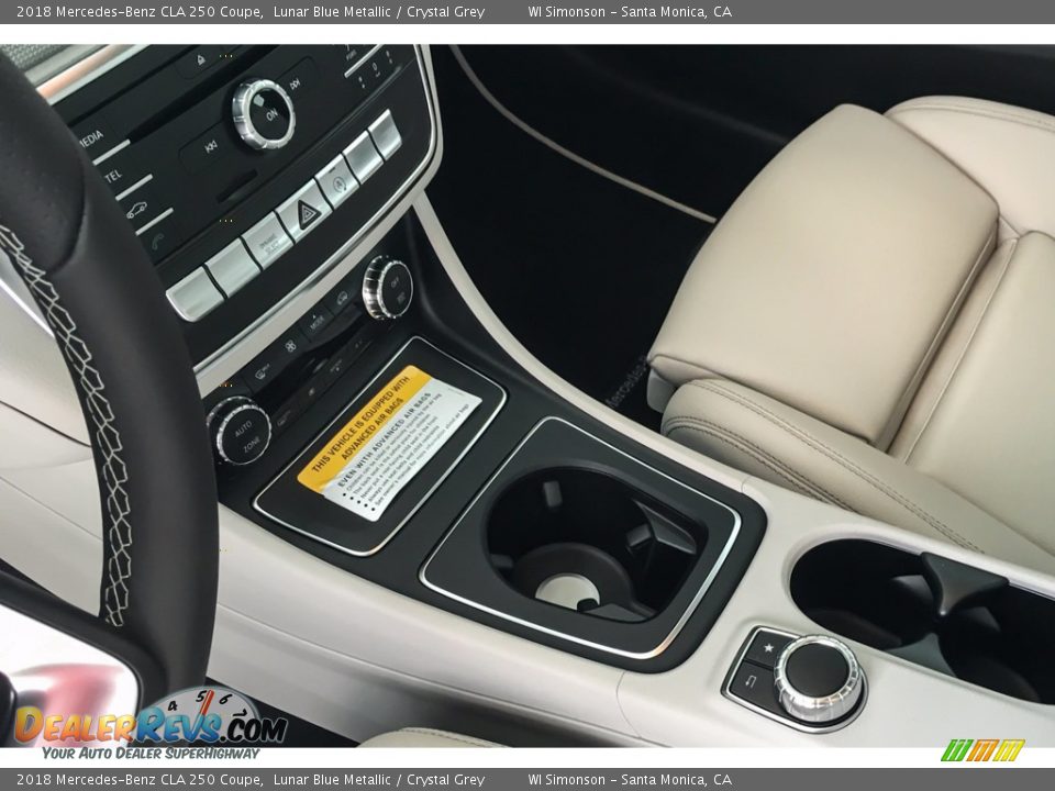 2018 Mercedes-Benz CLA 250 Coupe Lunar Blue Metallic / Crystal Grey Photo #7