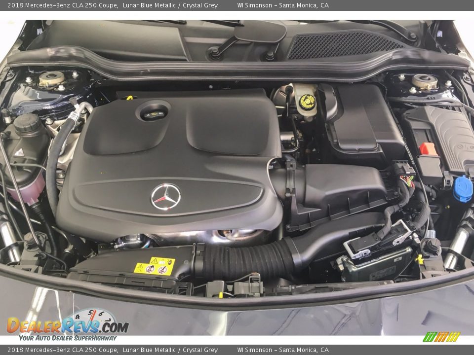 2018 Mercedes-Benz CLA 250 Coupe Lunar Blue Metallic / Crystal Grey Photo #8