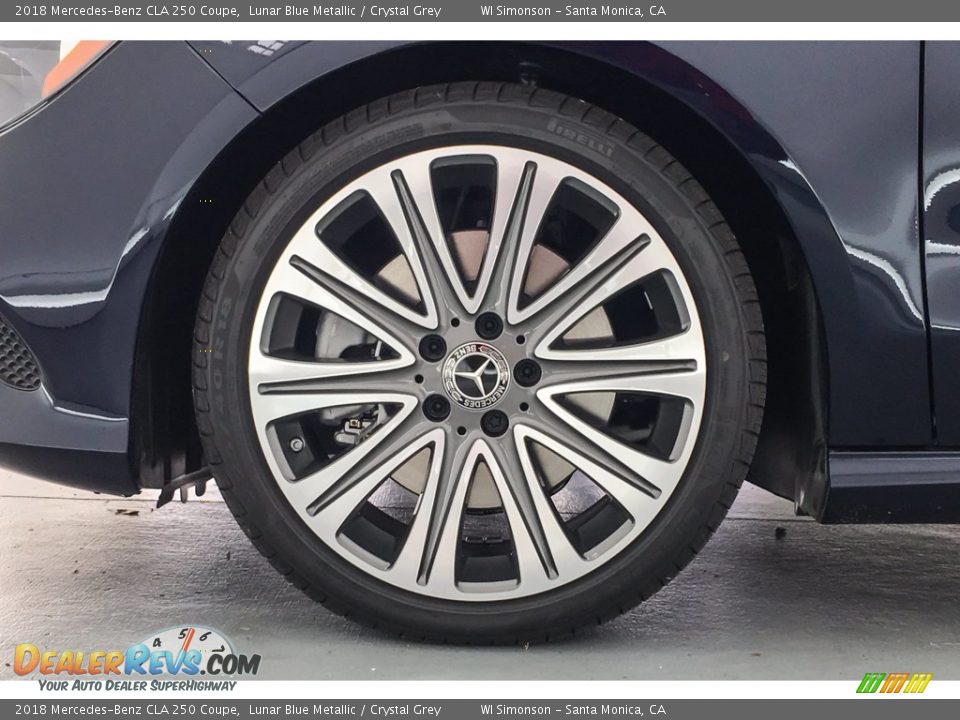 2018 Mercedes-Benz CLA 250 Coupe Lunar Blue Metallic / Crystal Grey Photo #9
