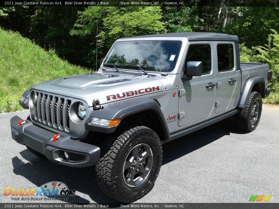 2021 Jeep Gladiator Rubicon 4x4 Billet Silver Metallic / Black Photo #2