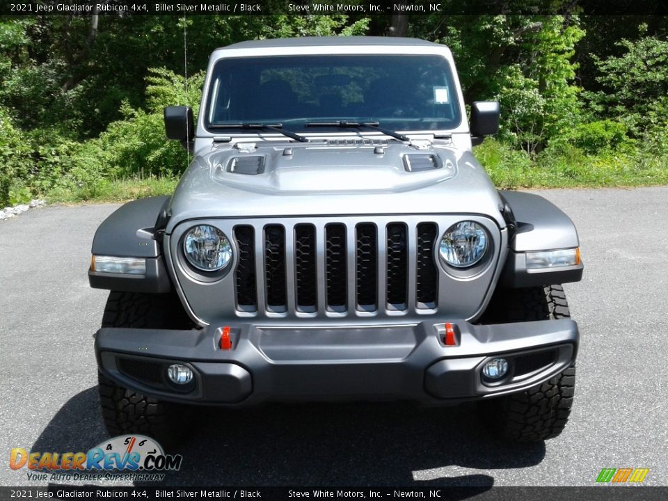 2021 Jeep Gladiator Rubicon 4x4 Billet Silver Metallic / Black Photo #3