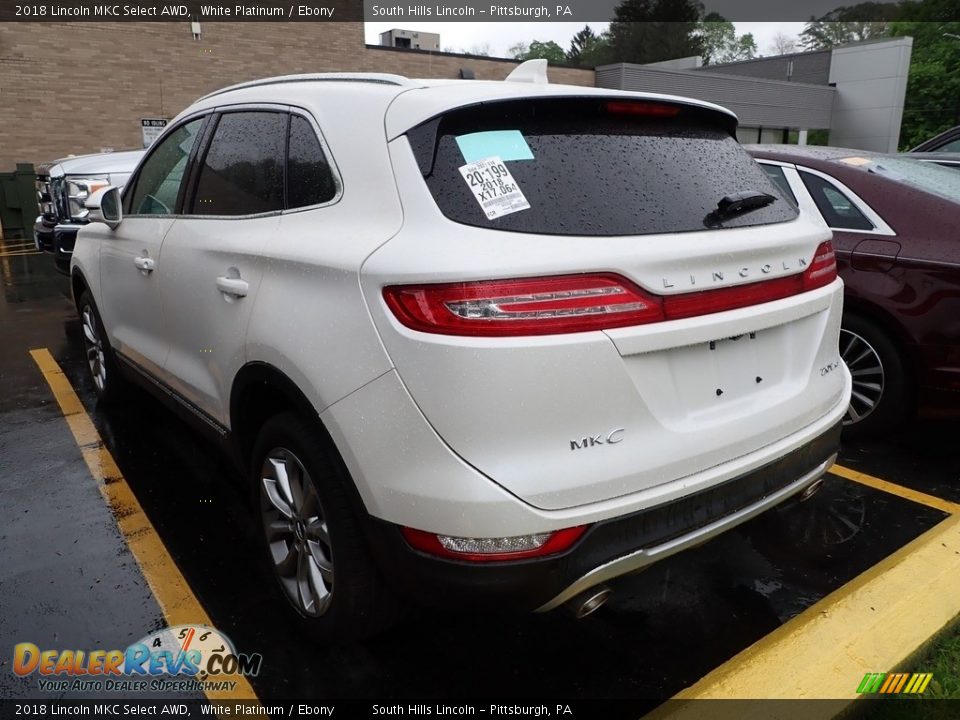 2018 Lincoln MKC Select AWD White Platinum / Ebony Photo #2