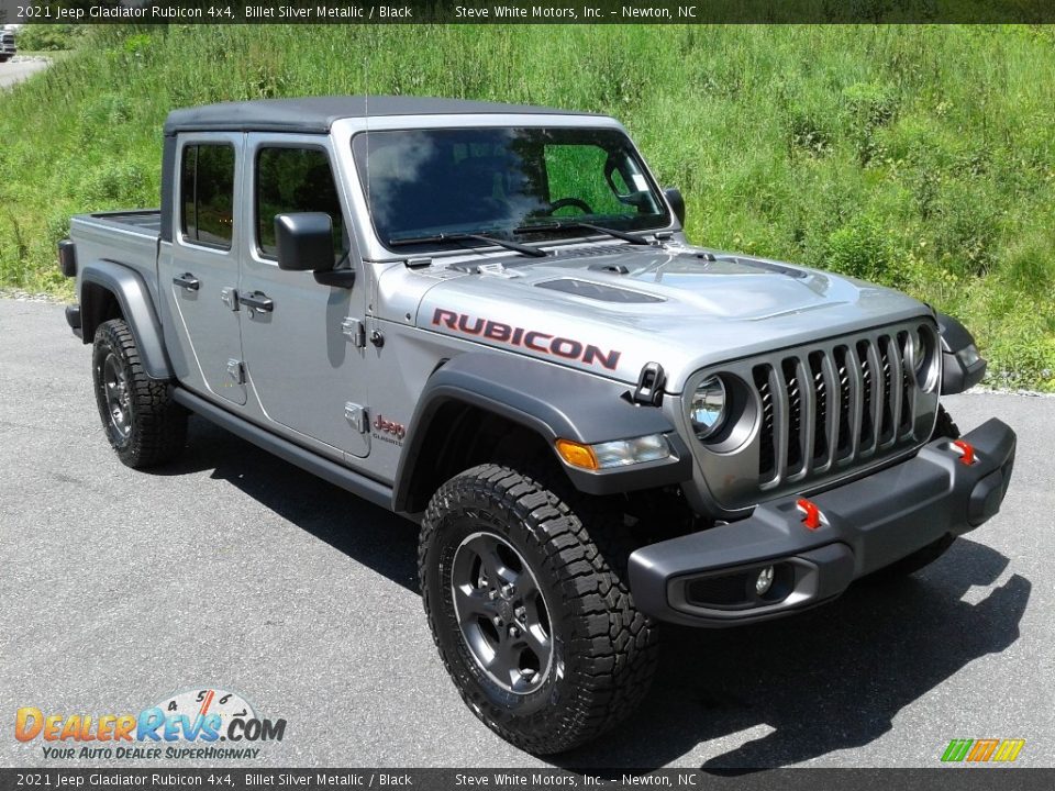 2021 Jeep Gladiator Rubicon 4x4 Billet Silver Metallic / Black Photo #4