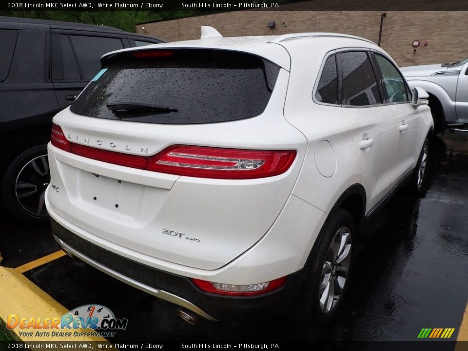 2018 Lincoln MKC Select AWD White Platinum / Ebony Photo #4