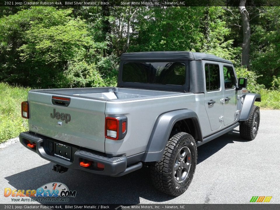 2021 Jeep Gladiator Rubicon 4x4 Billet Silver Metallic / Black Photo #6