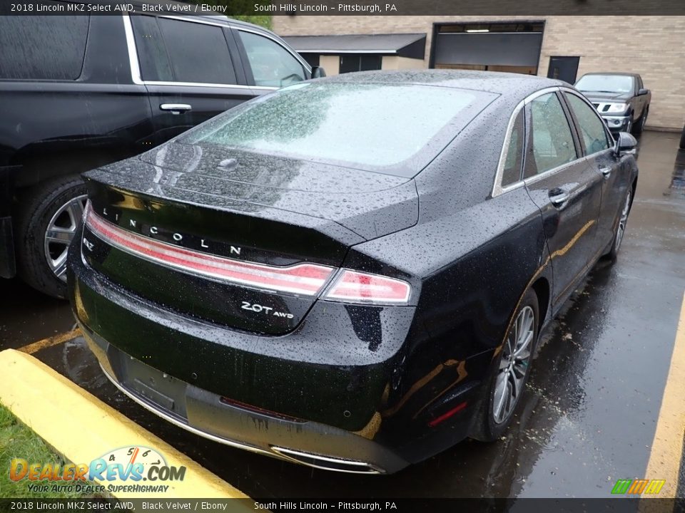 2018 Lincoln MKZ Select AWD Black Velvet / Ebony Photo #4