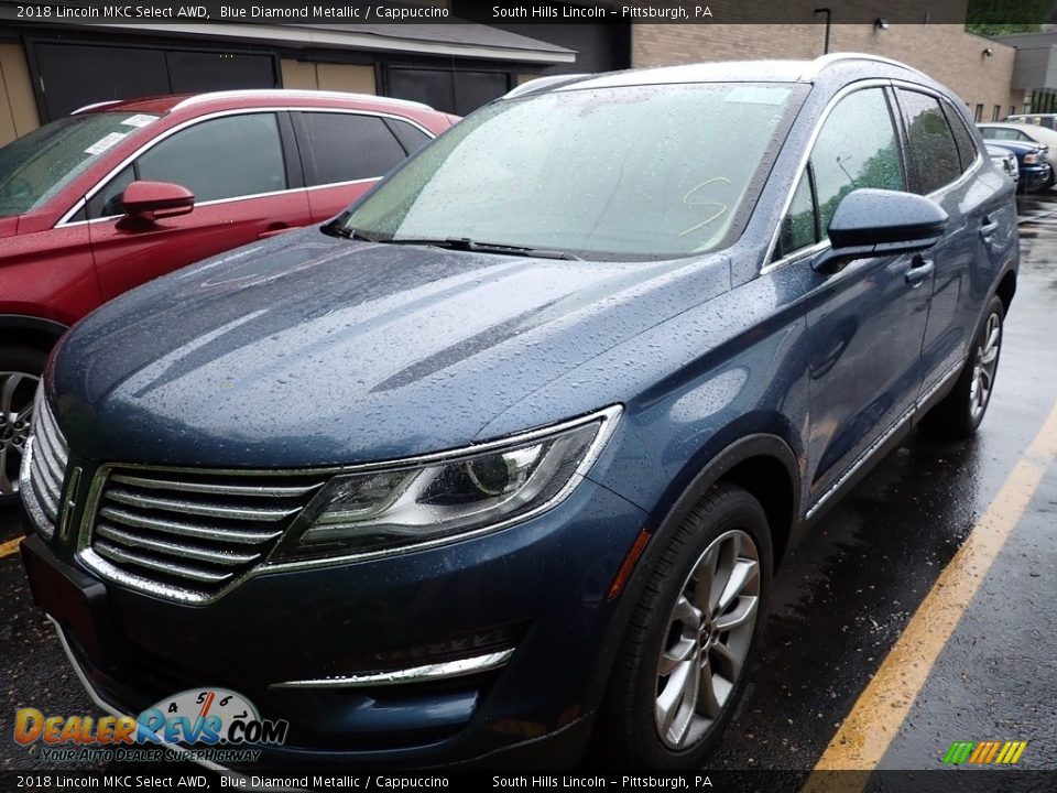 2018 Lincoln MKC Select AWD Blue Diamond Metallic / Cappuccino Photo #1