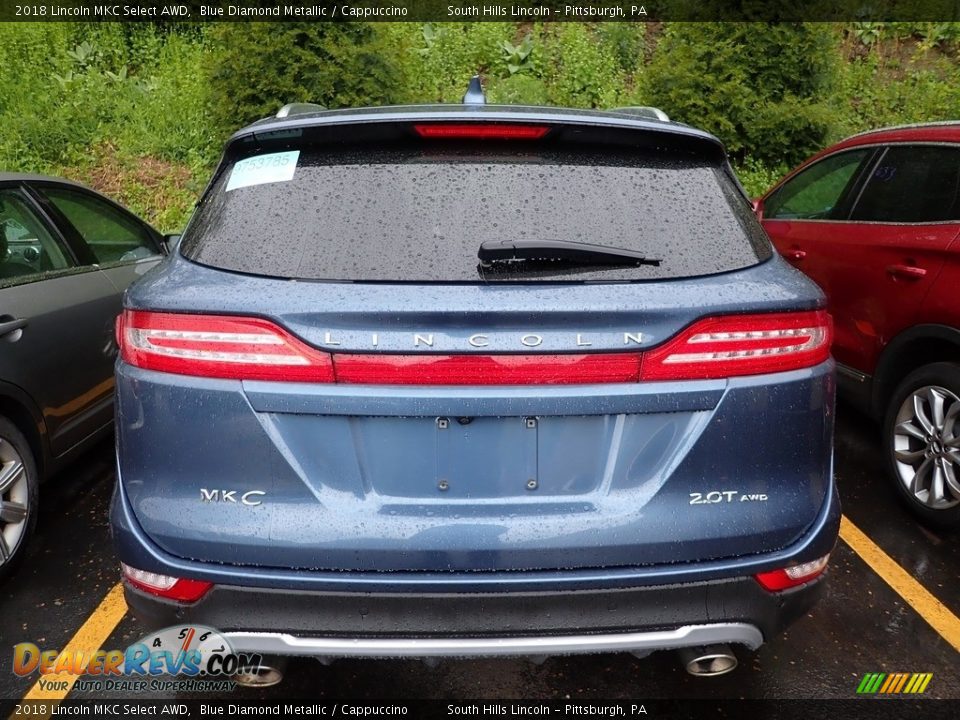 2018 Lincoln MKC Select AWD Blue Diamond Metallic / Cappuccino Photo #3