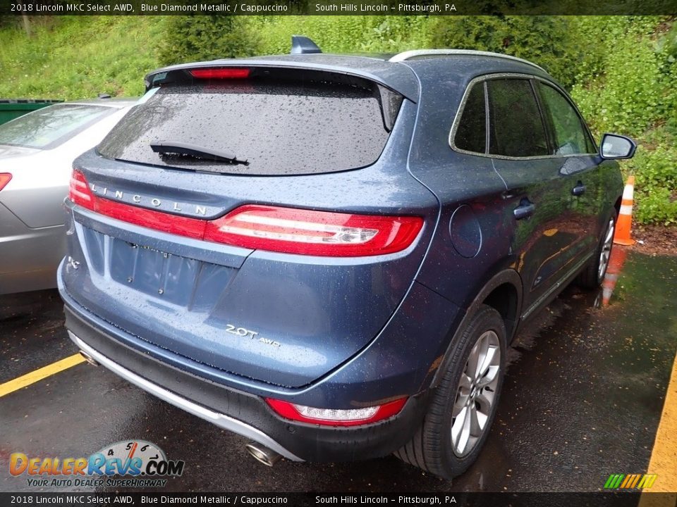 2018 Lincoln MKC Select AWD Blue Diamond Metallic / Cappuccino Photo #4