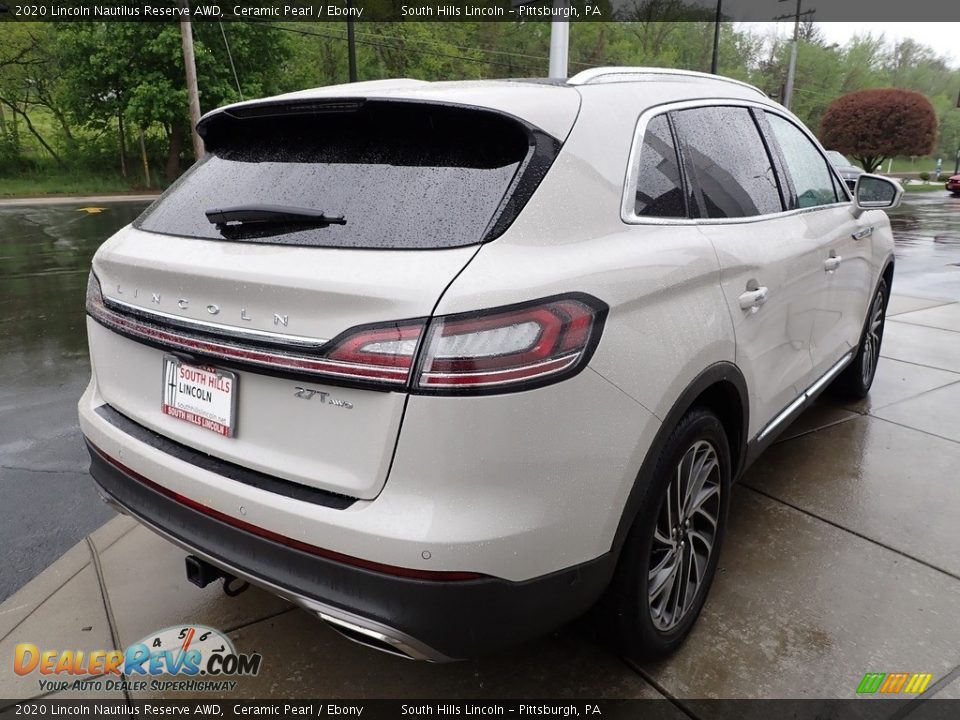 2020 Lincoln Nautilus Reserve AWD Ceramic Pearl / Ebony Photo #6