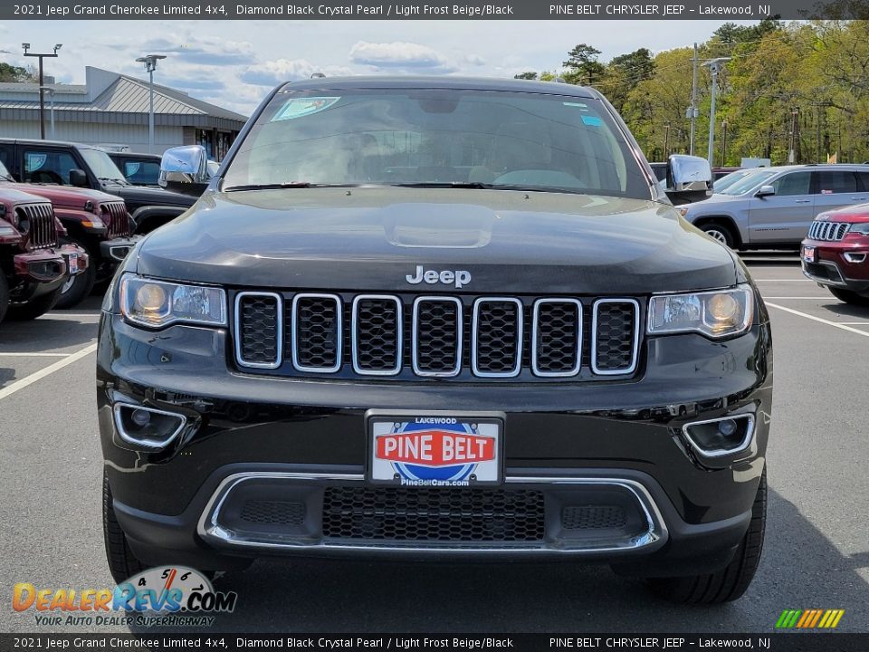 2021 Jeep Grand Cherokee Limited 4x4 Diamond Black Crystal Pearl / Light Frost Beige/Black Photo #3