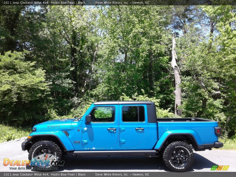 2021 Jeep Gladiator Willys 4x4 Hydro Blue Pearl / Black Photo #1