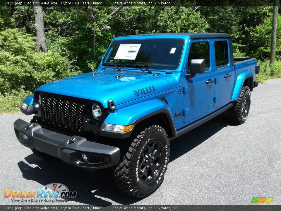 2021 Jeep Gladiator Willys 4x4 Hydro Blue Pearl / Black Photo #2