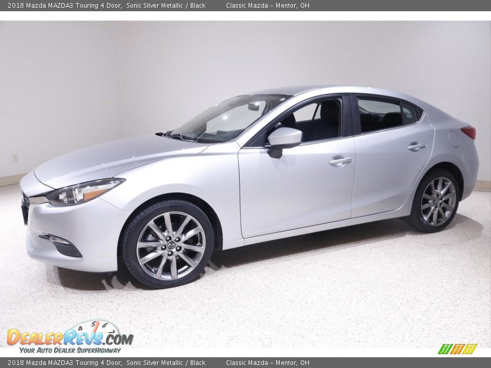 2018 Mazda MAZDA3 Touring 4 Door Sonic Silver Metallic / Black Photo #3