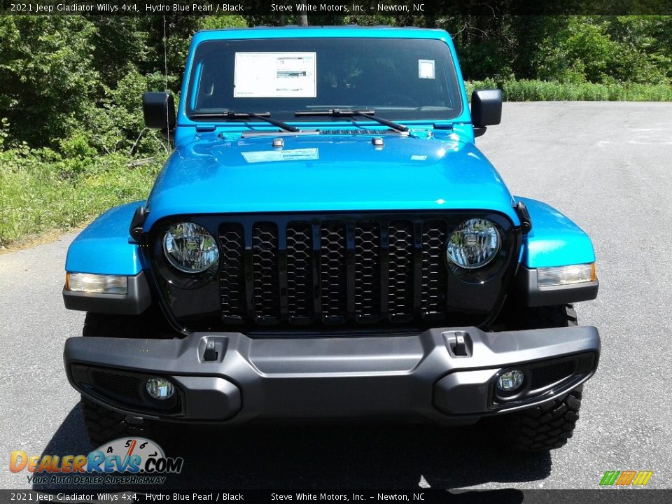 2021 Jeep Gladiator Willys 4x4 Hydro Blue Pearl / Black Photo #3