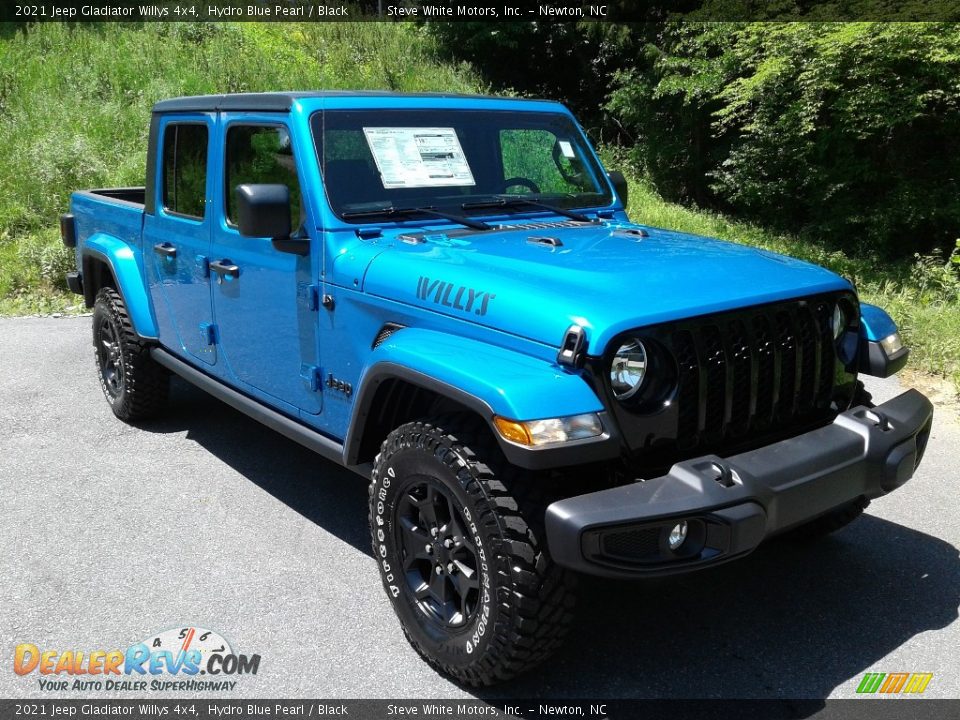 2021 Jeep Gladiator Willys 4x4 Hydro Blue Pearl / Black Photo #4