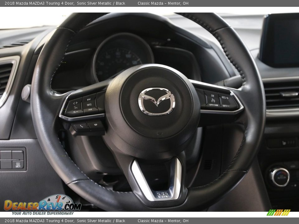2018 Mazda MAZDA3 Touring 4 Door Sonic Silver Metallic / Black Photo #7