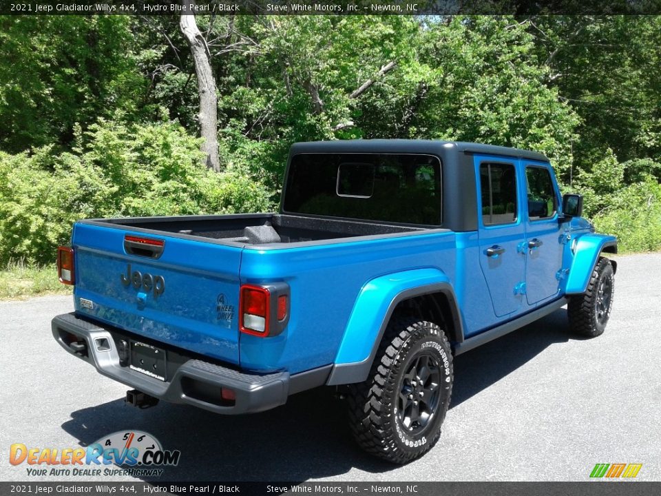 2021 Jeep Gladiator Willys 4x4 Hydro Blue Pearl / Black Photo #6