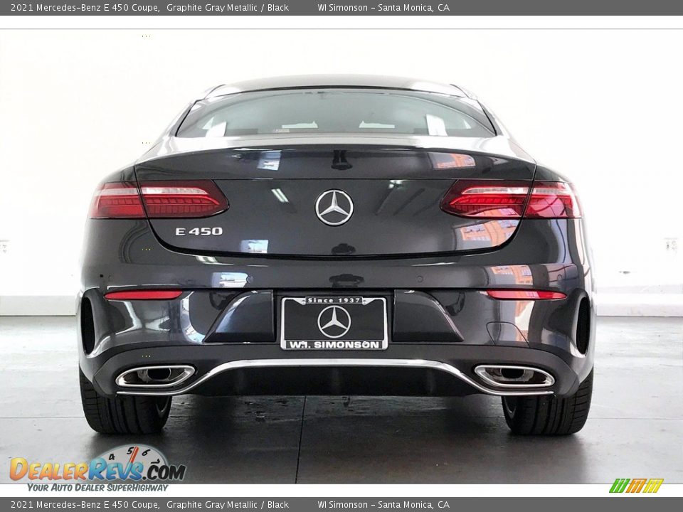 2021 Mercedes-Benz E 450 Coupe Graphite Gray Metallic / Black Photo #3