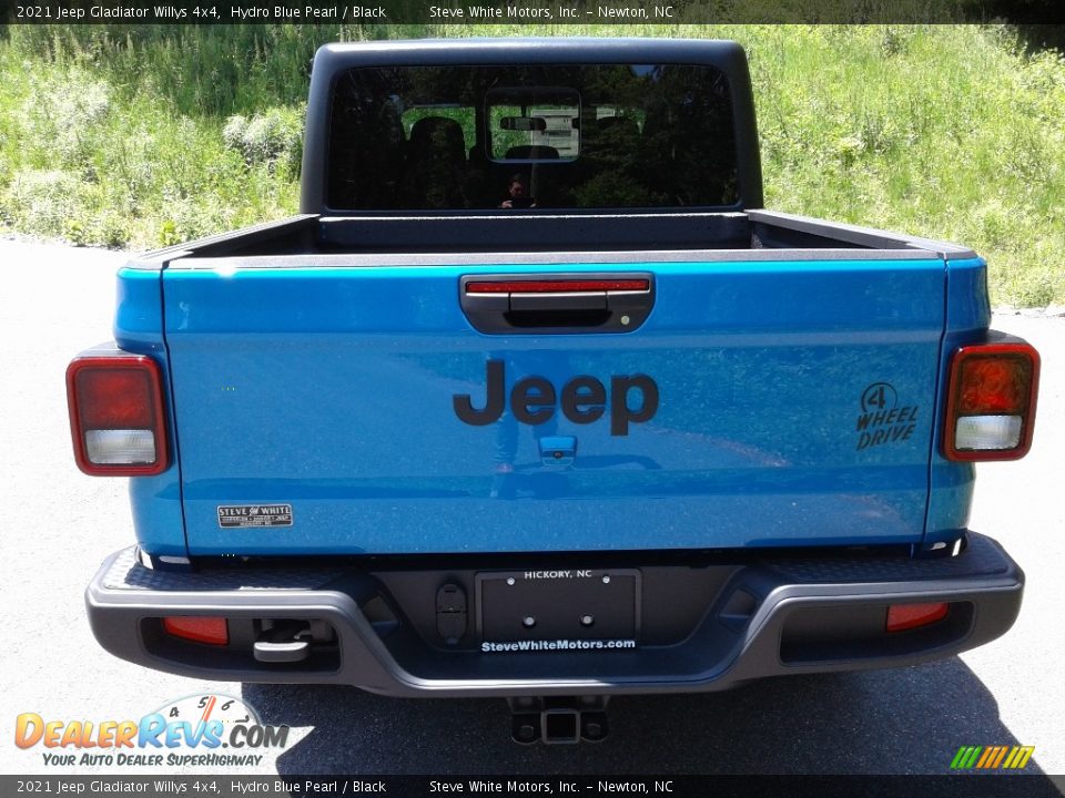2021 Jeep Gladiator Willys 4x4 Hydro Blue Pearl / Black Photo #7