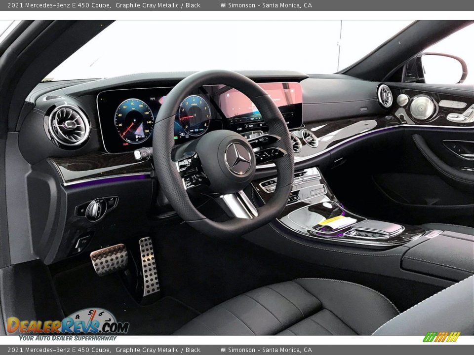 2021 Mercedes-Benz E 450 Coupe Graphite Gray Metallic / Black Photo #4