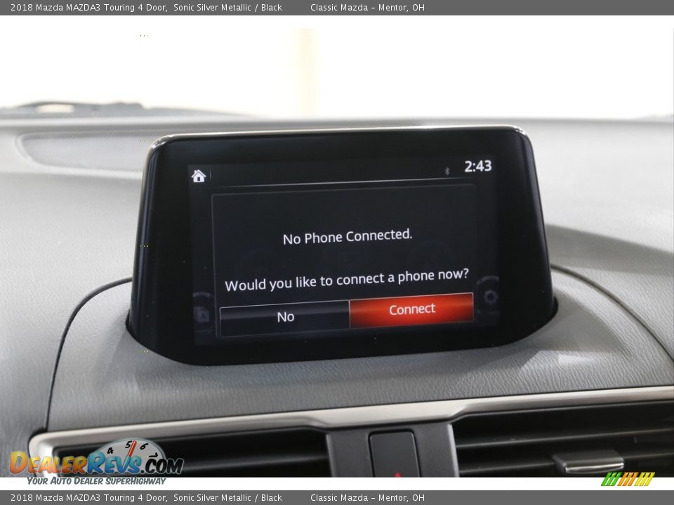 2018 Mazda MAZDA3 Touring 4 Door Sonic Silver Metallic / Black Photo #11