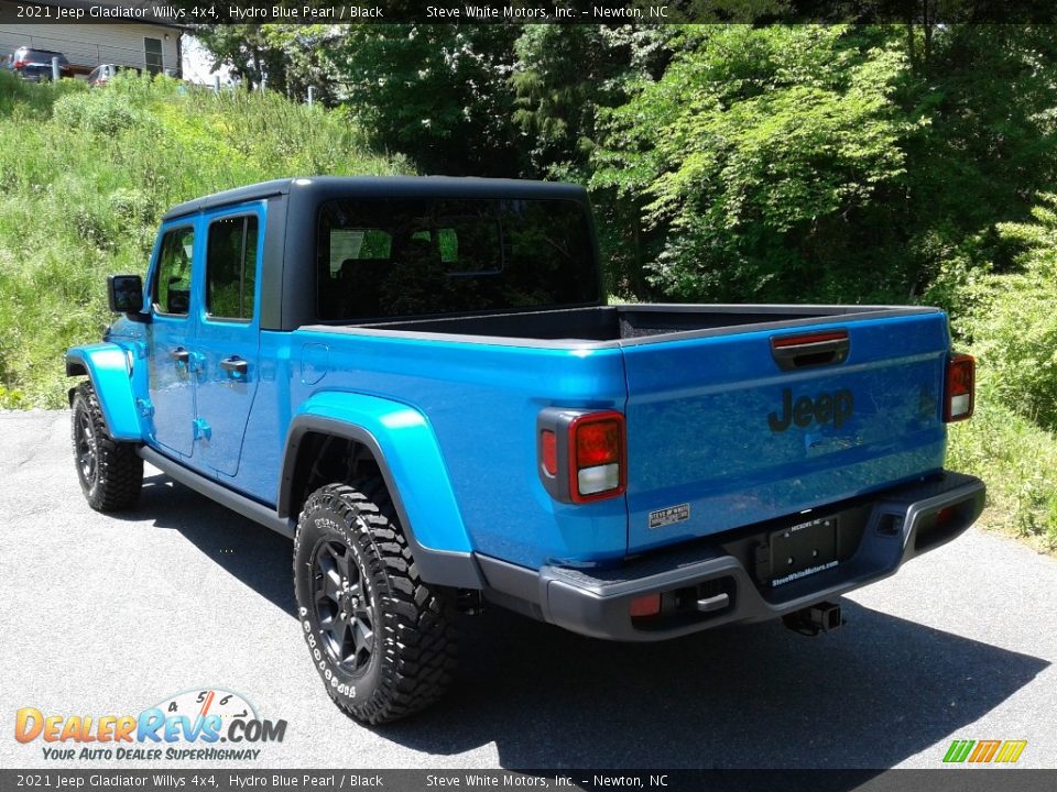 2021 Jeep Gladiator Willys 4x4 Hydro Blue Pearl / Black Photo #9