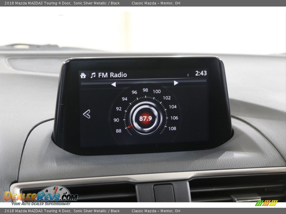2018 Mazda MAZDA3 Touring 4 Door Sonic Silver Metallic / Black Photo #12
