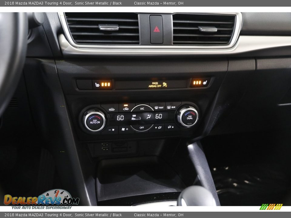 2018 Mazda MAZDA3 Touring 4 Door Sonic Silver Metallic / Black Photo #13