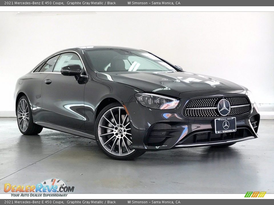 2021 Mercedes-Benz E 450 Coupe Graphite Gray Metallic / Black Photo #12