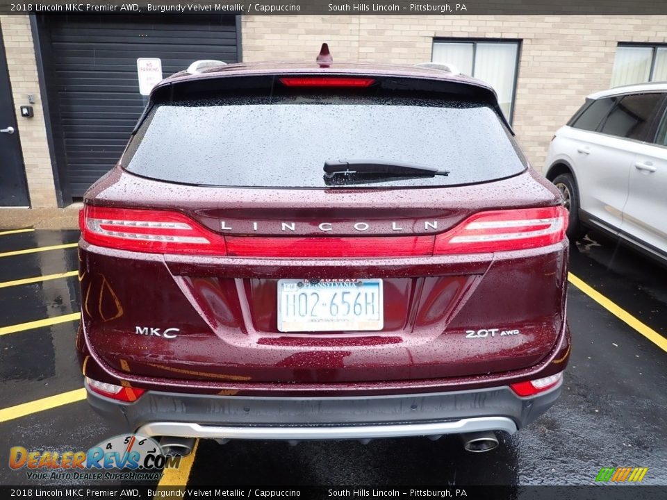 2018 Lincoln MKC Premier AWD Burgundy Velvet Metallic / Cappuccino Photo #3