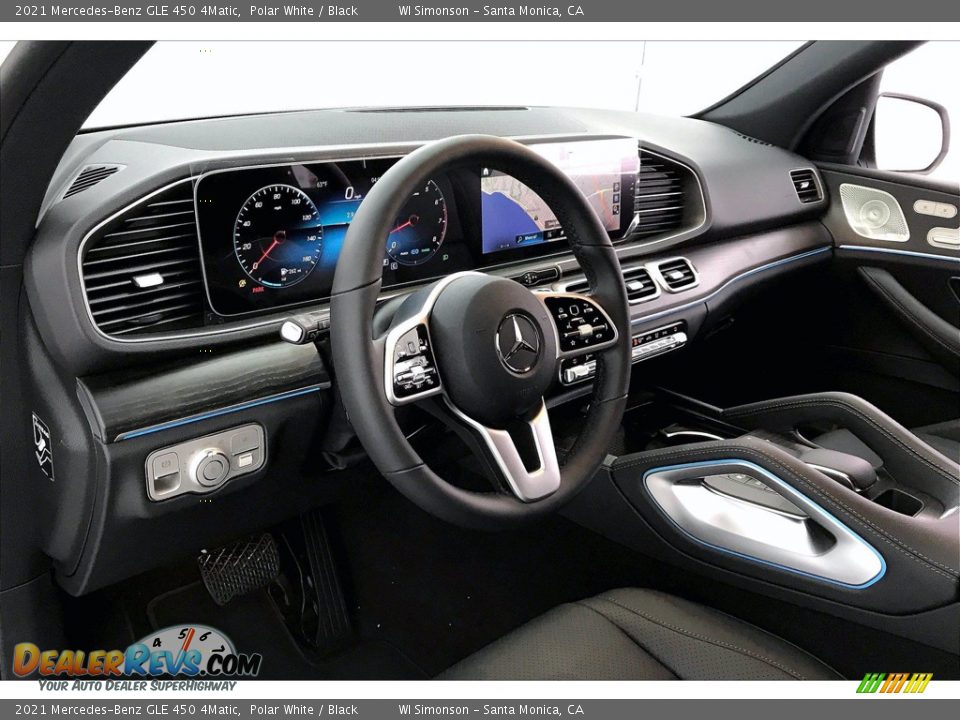 2021 Mercedes-Benz GLE 450 4Matic Polar White / Black Photo #4