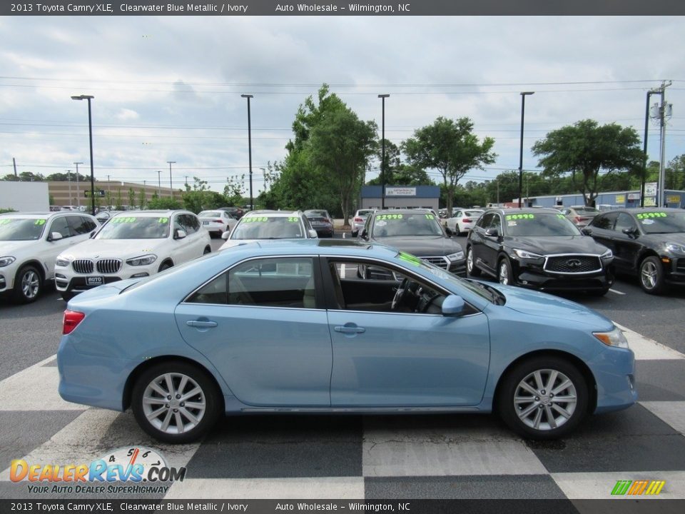 2013 Toyota Camry XLE Clearwater Blue Metallic / Ivory Photo #3