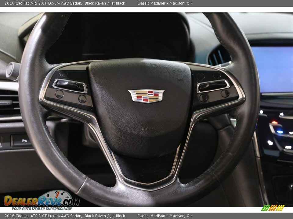 2016 Cadillac ATS 2.0T Luxury AWD Sedan Steering Wheel Photo #7