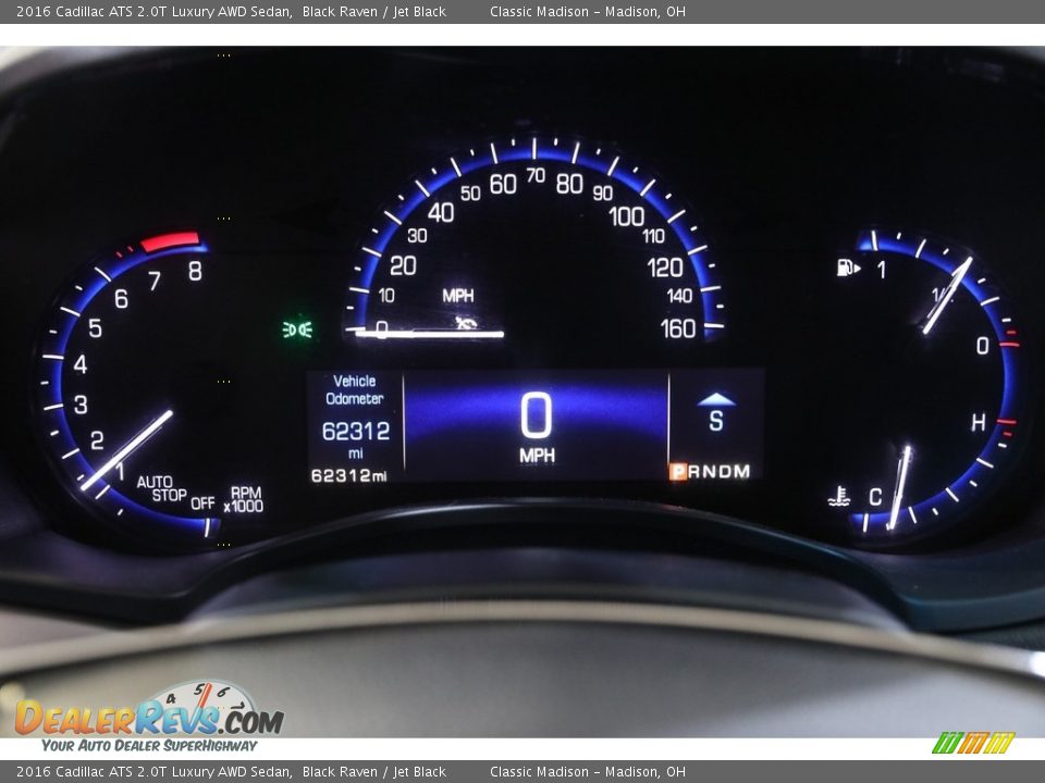 2016 Cadillac ATS 2.0T Luxury AWD Sedan Gauges Photo #8