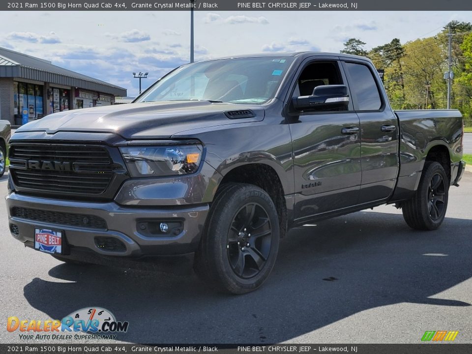 2021 Ram 1500 Big Horn Quad Cab 4x4 Granite Crystal Metallic / Black Photo #1